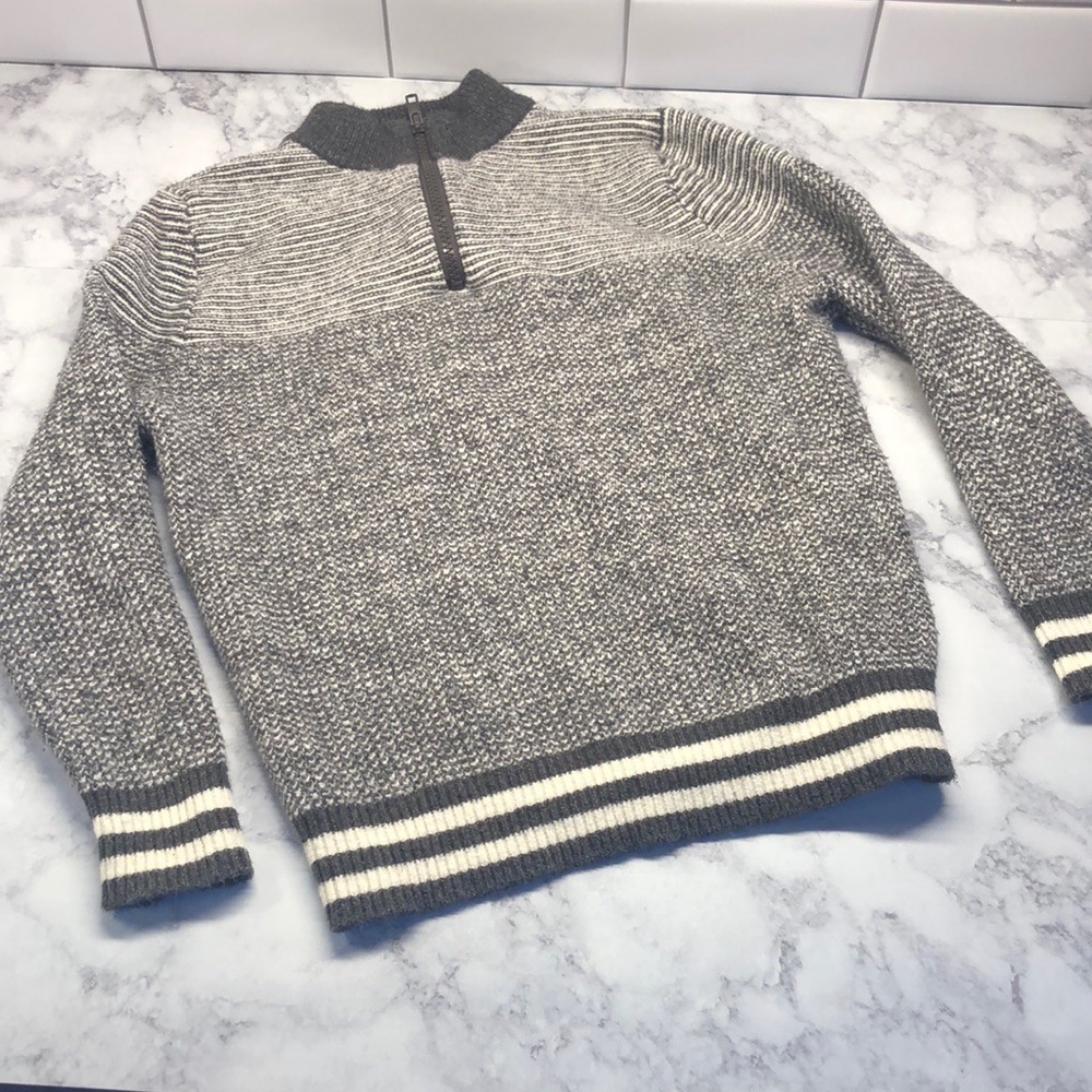 Cat & Jack Henley Zipper Sweater LS
